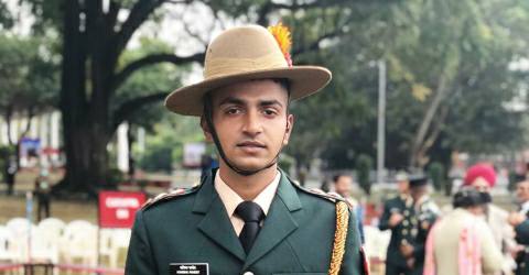 Kanishka became an officer of Indian Army