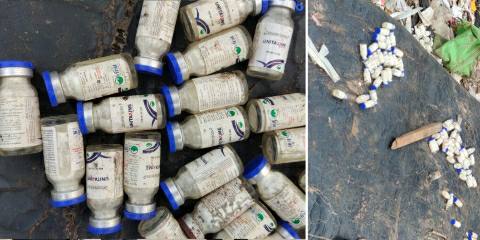 Expiry injection found in the premises of Ara Sadar Hospital
