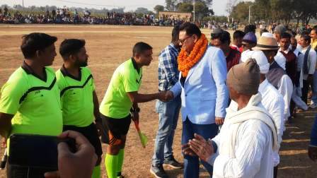 Karisath-Jadavpur team wins by one goal in football match