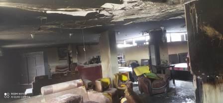 Ara furniture shop in the fire