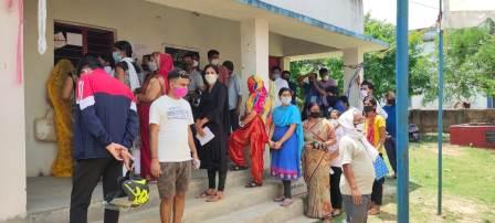 Corona vaccine in Bhojpur