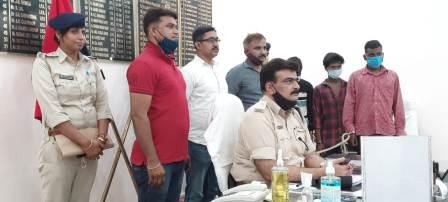 Bhojpur police success, big bike thief gang exposed