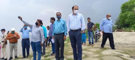  flood inspection - Bhojpur