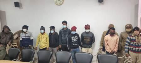 Criminals arrested in Bhojpur -भोजपुर में आठ अपराधी  गिरफ्तार