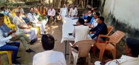 Peace committee meeting in Bihiya
