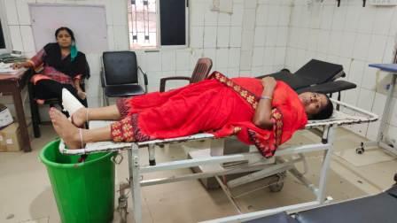 Saraswati Devi injured due to bullet