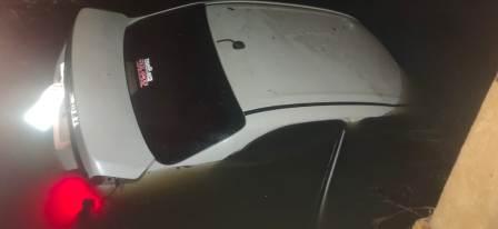 car overturns in Bihiya Chowrasta