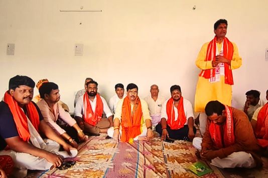 BJP Shahpur Nagar Mandal meeting - शाहपुर: भाजपा ने जारी किया महासंपर्क अभियान का रोडमैप