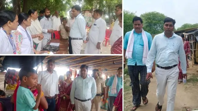 Shahpur Flood - शाहपुर प्रखंड के बाढ़ प्रभावित क्षेत्रों का एसडीएम ने किया निरीक्षण