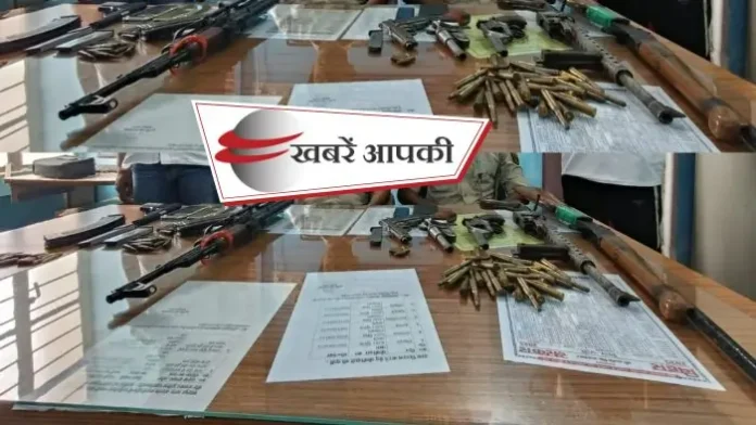Shahpur - AK-47 Rifle - बक्से में तोसक (गद्दे) के नीचे छुपाकर रखी गई थी एके-47 रायफल