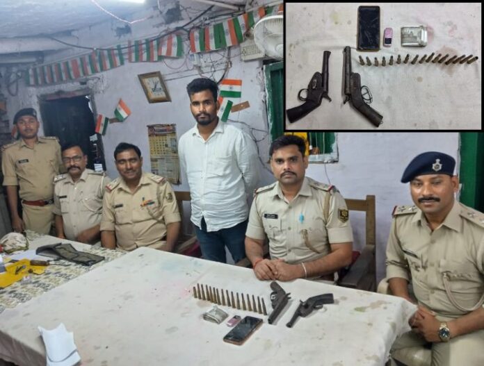 Gundi Village – Krishnagarh Police Station: Criminal Arrested with Illegal Weapon