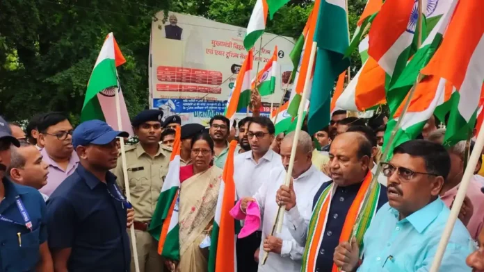 Tiranga Yatra Ara - आरा में भव्य तिरंगा यात्रा का आयोजन