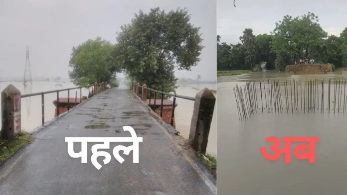 Shahpur Chher river bridge - मौत का जाल बना शाहपुर छेर नदी पर निर्माणाधीन लकड़िया पुल